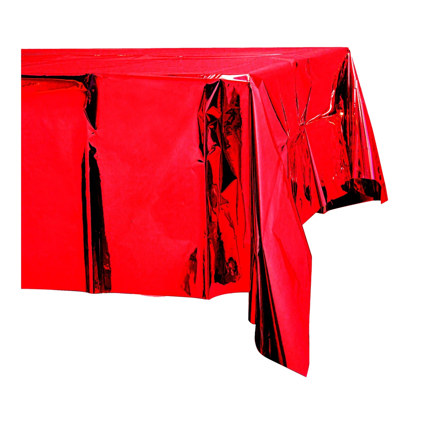 Plastic Foil Table Cover Red