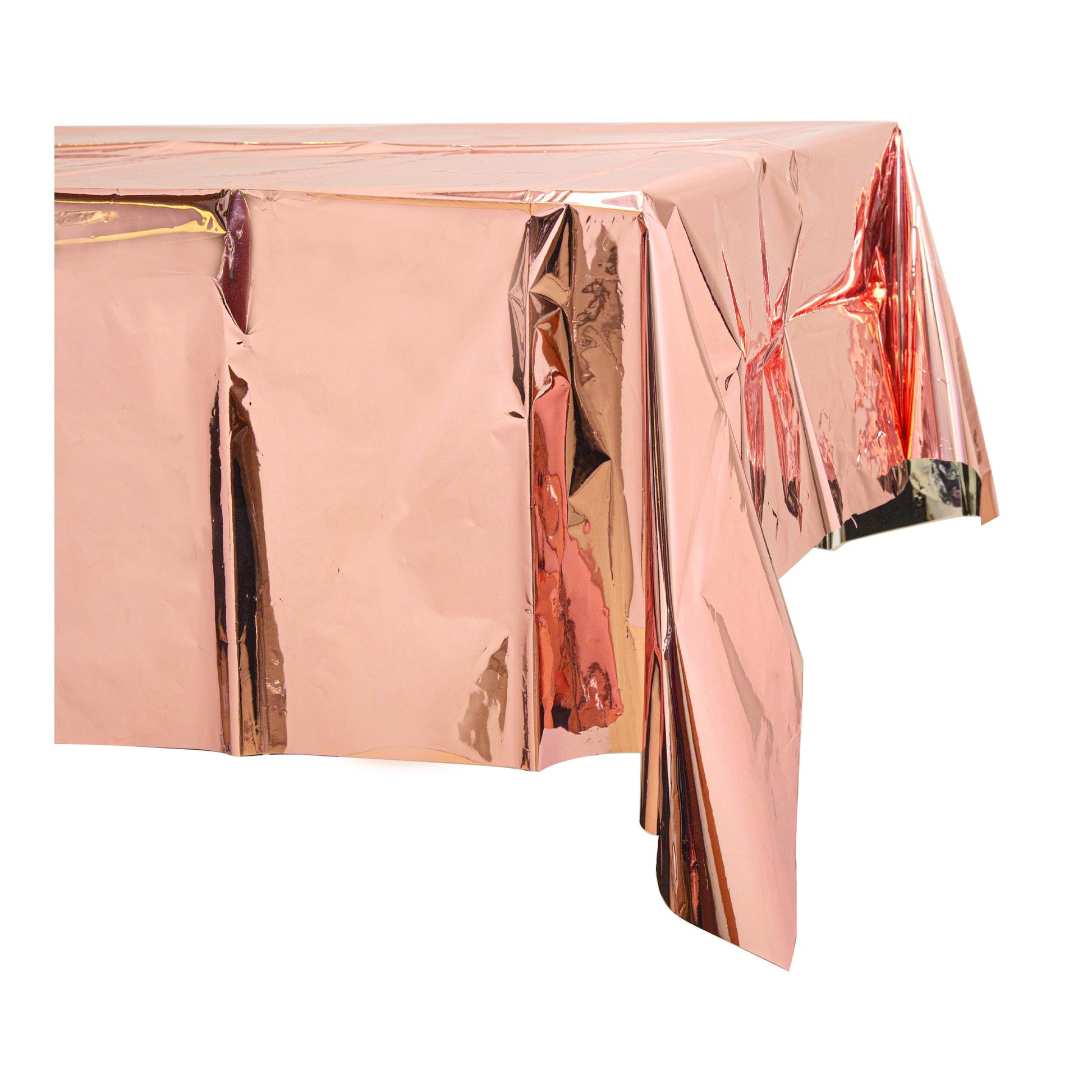 Plastic Foil Table Cover Rose Gold