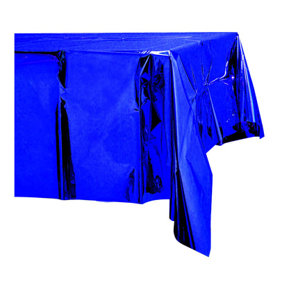 Plastic Foil Table Cover Royal Blue