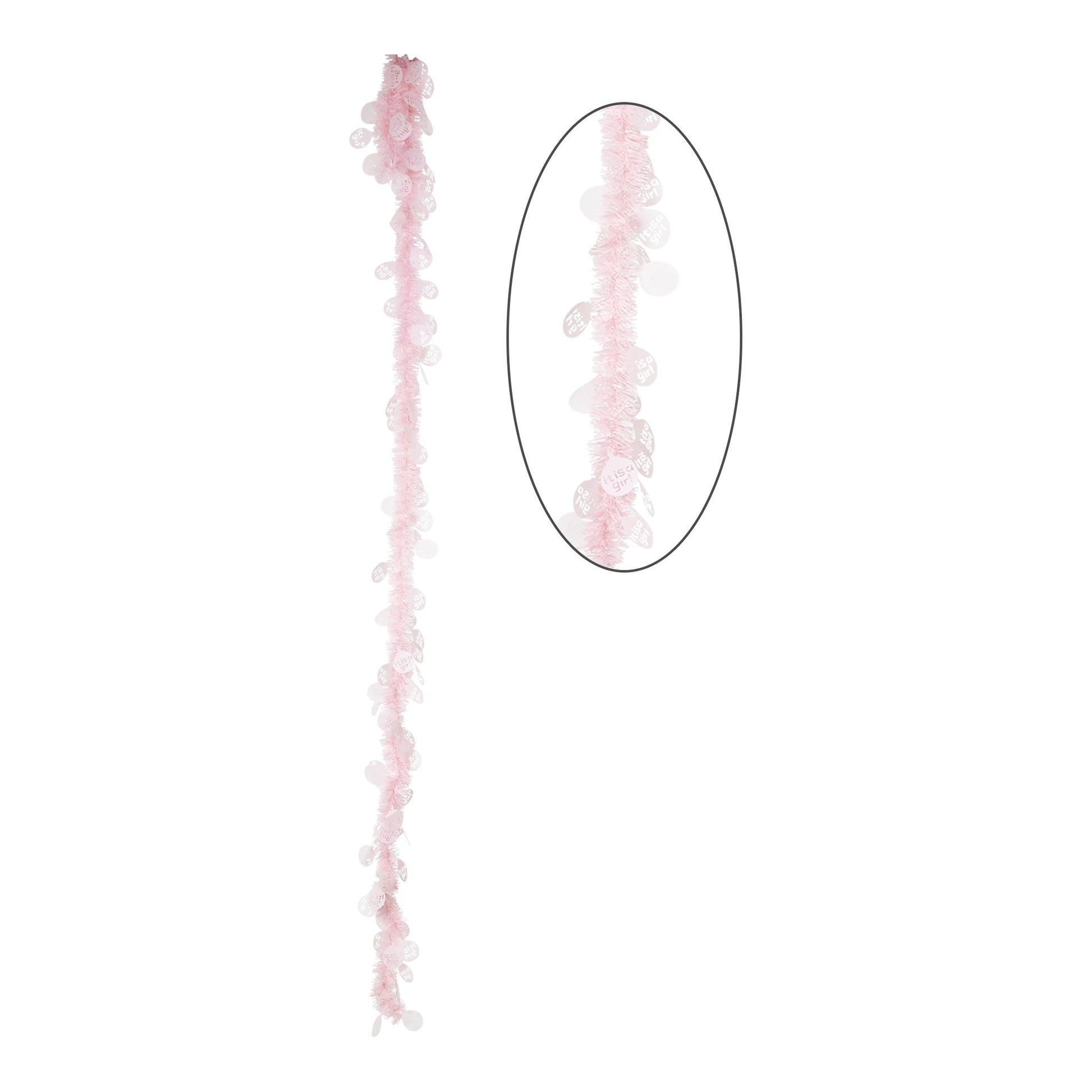 Plastic Garland Pink