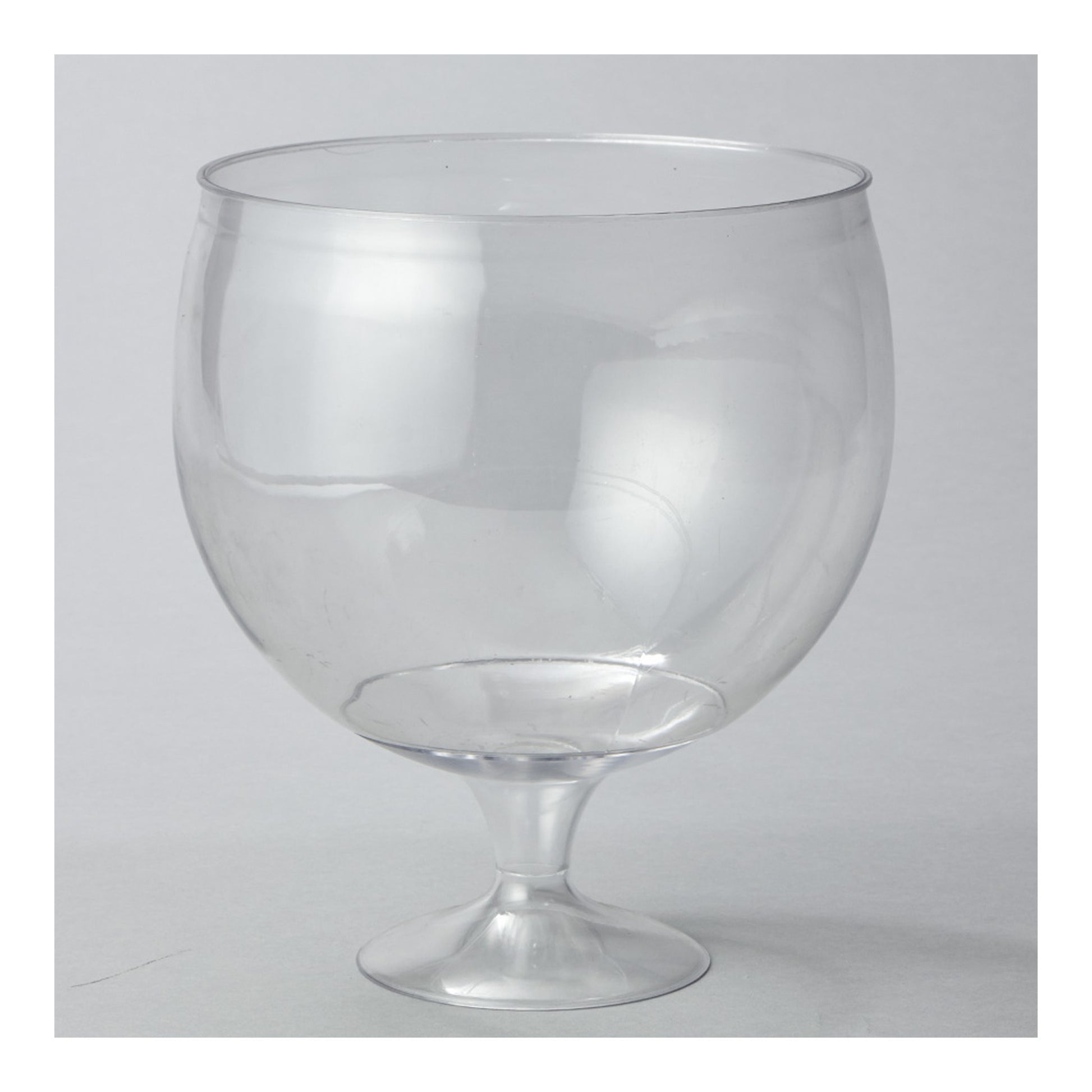 Plastic Pedestal Bowl Clear