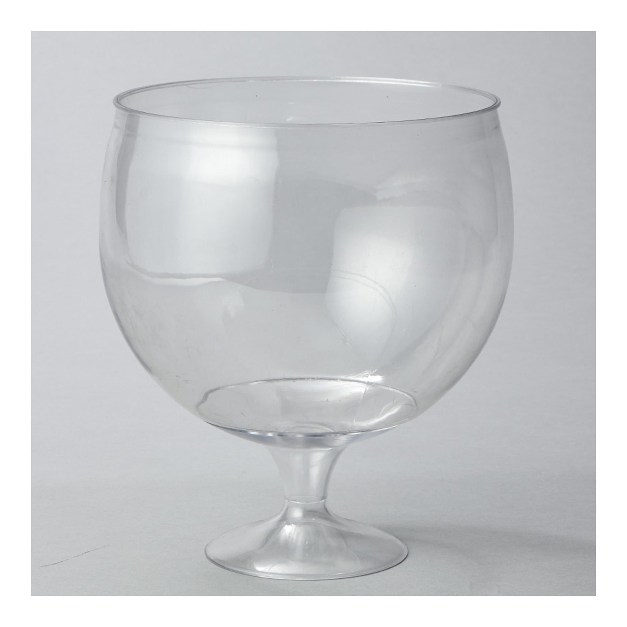 Plastic Pedestal Bowl Clear