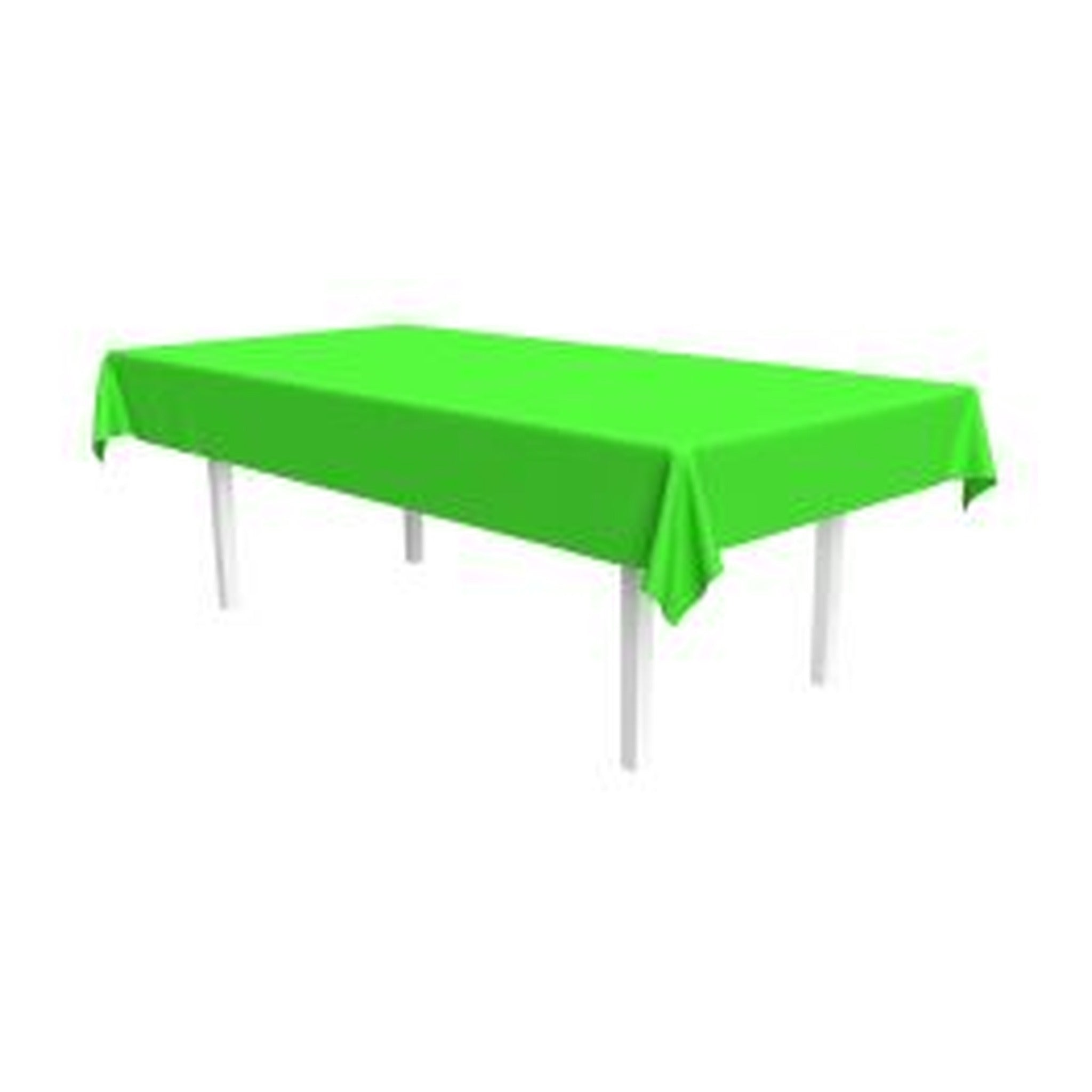 Plastic Table Cover Neon Green