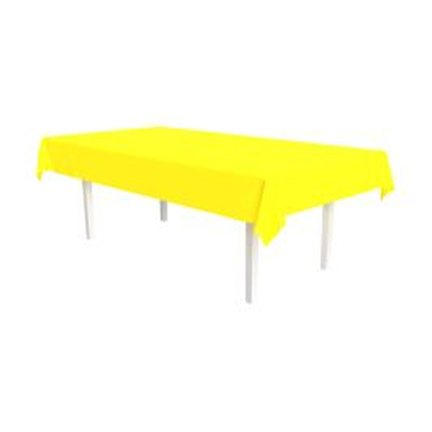 Plastic Table Cover Neon Yellow