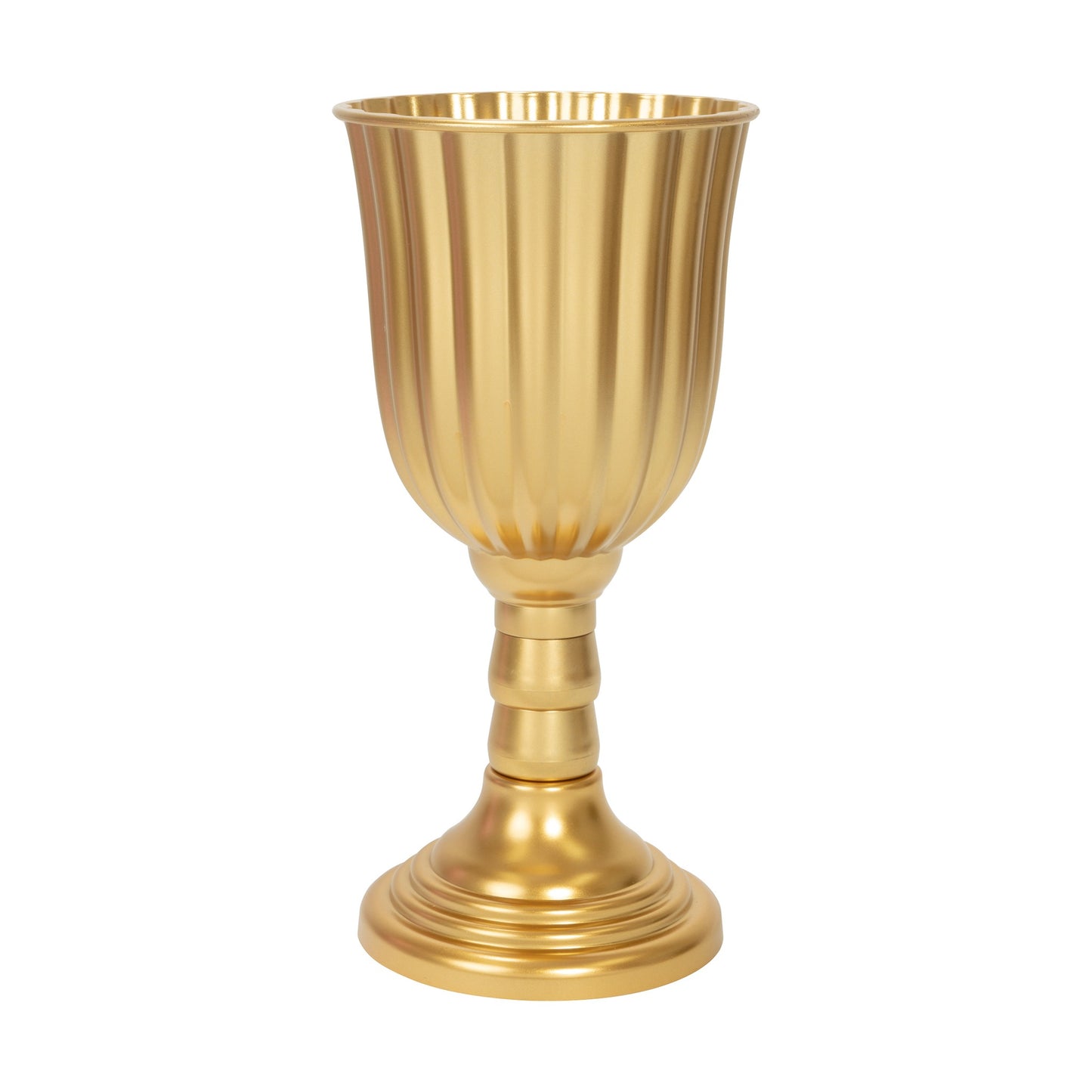 Plastic Urn Planter-Gold