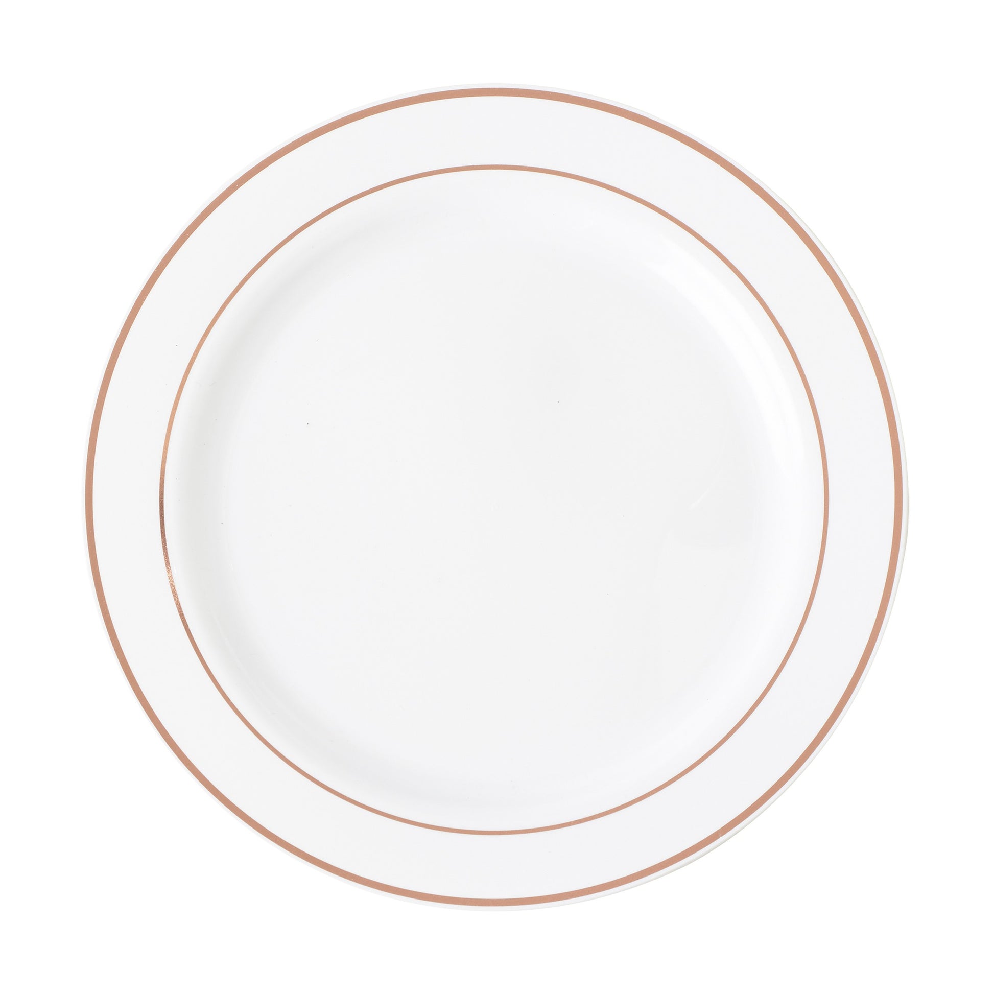 Plate with Rose Gold Ring 10"