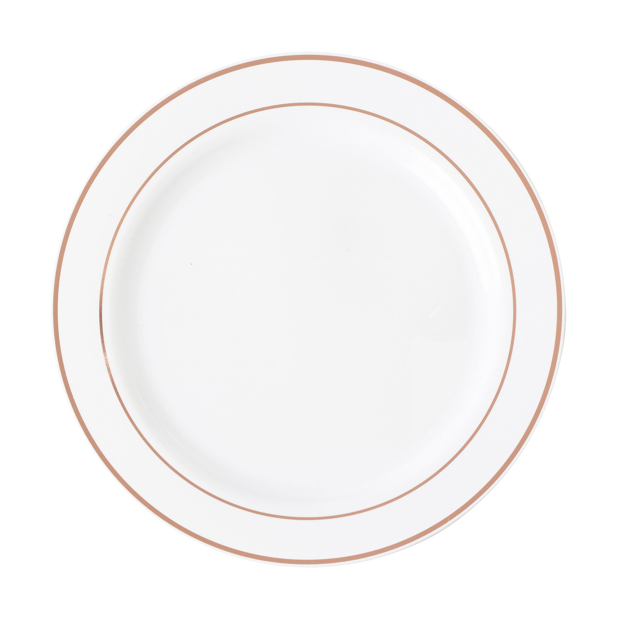 Plate with Rose Gold Ring 10"