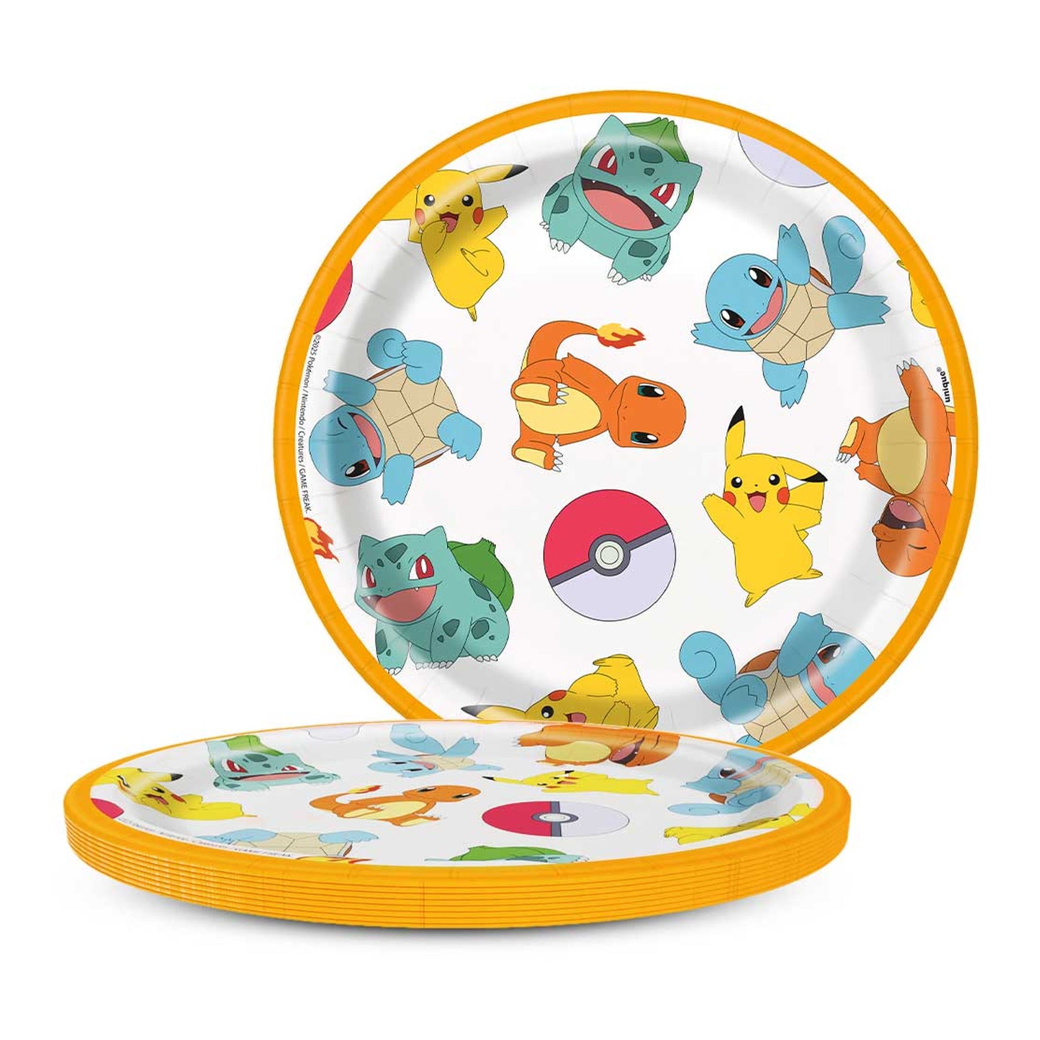 Pokemon 7" Round Plate 8ct