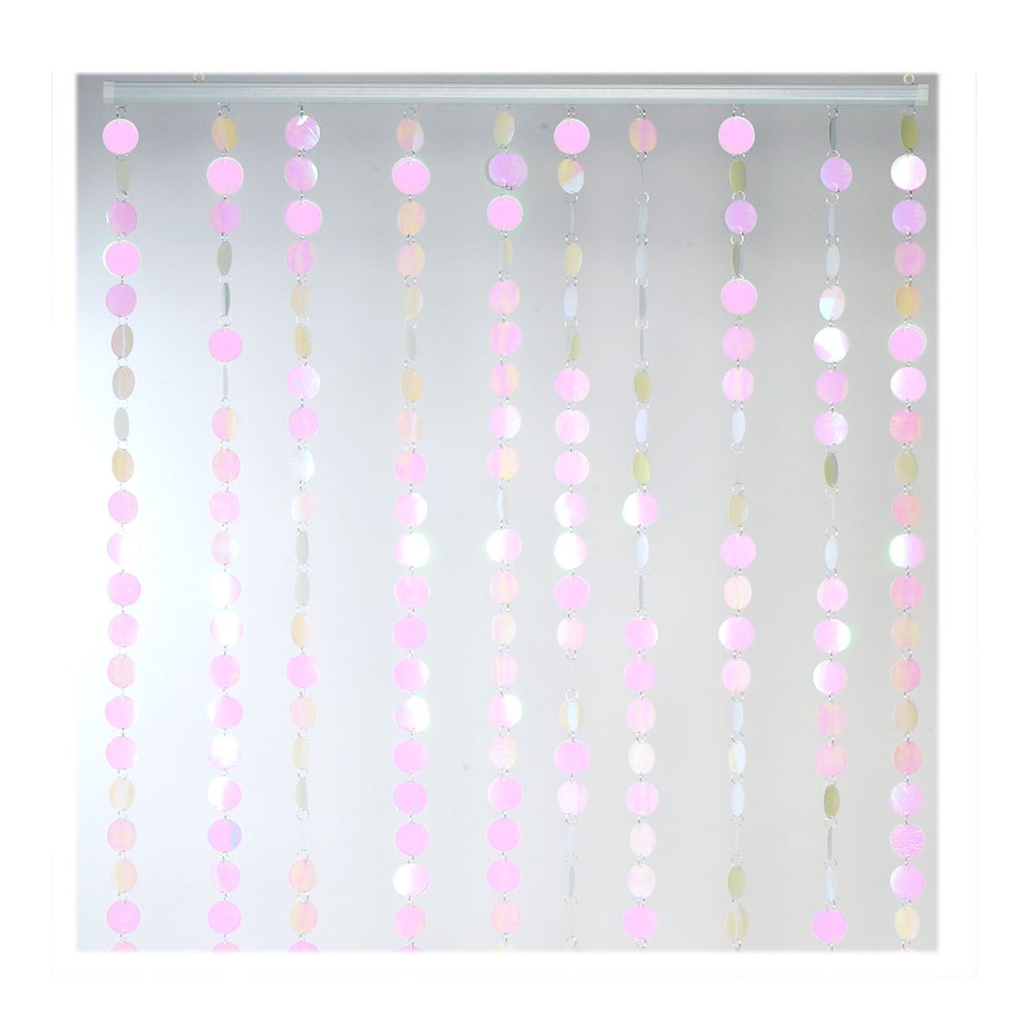 Pvc Circles Beaded Curtain Lavender