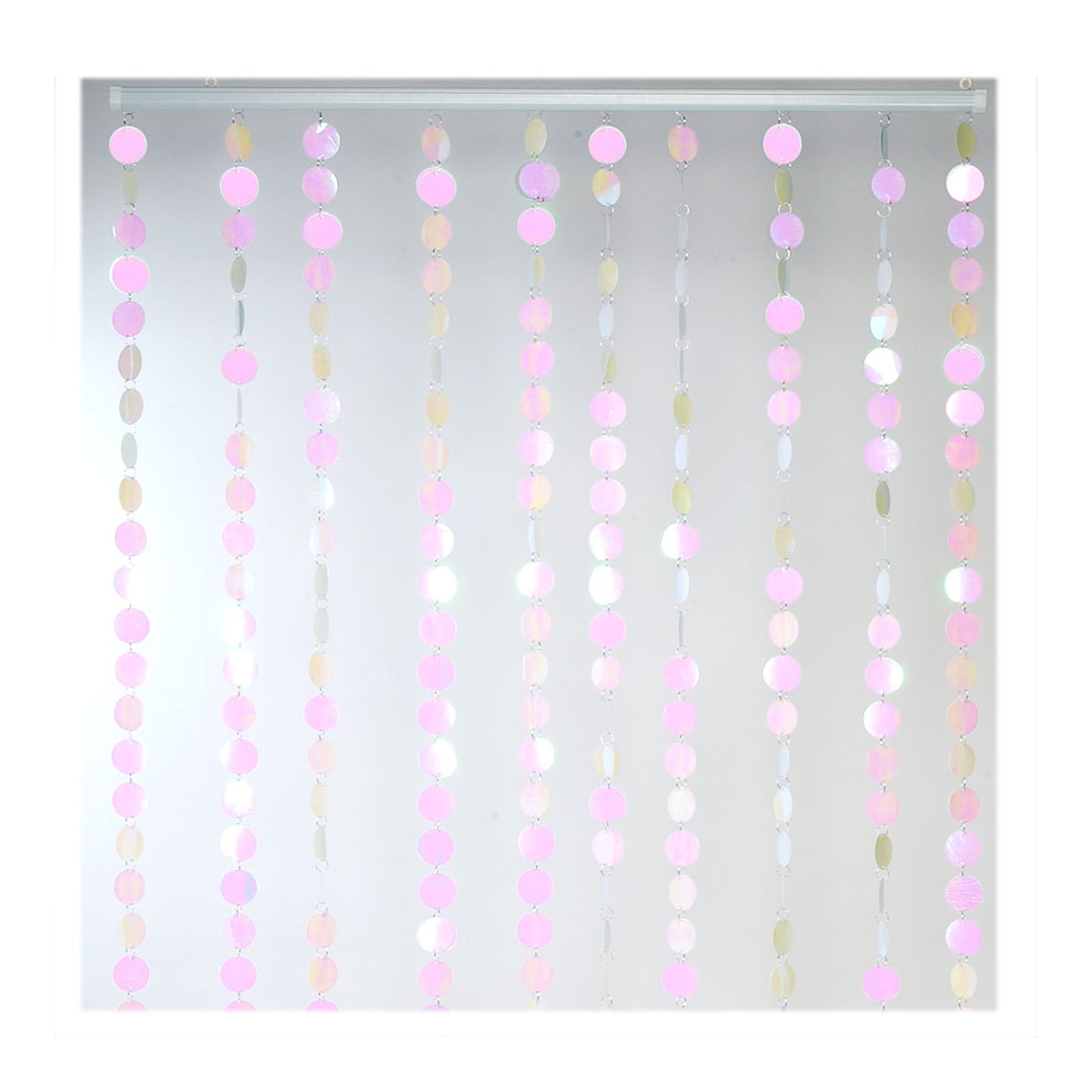 Pvc Circles Beaded Curtain Lavender