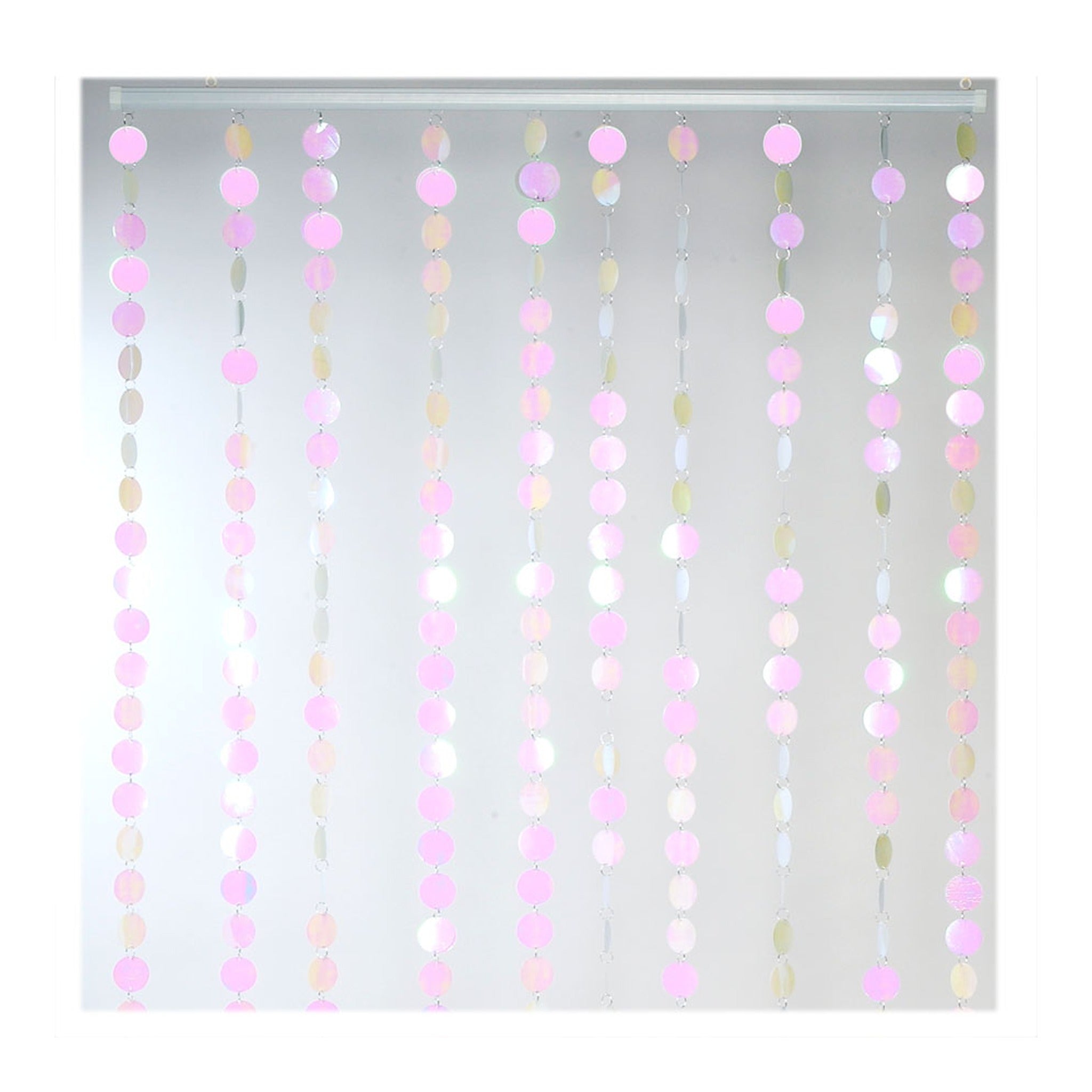 Pvc Circles Beaded Curtain Lavender