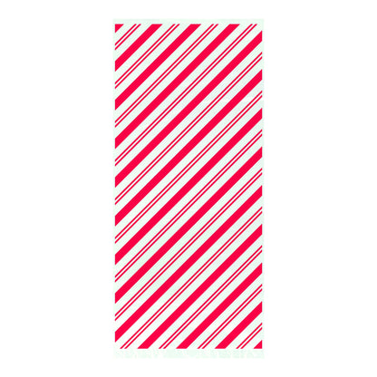 Red Stripe Cellophane Bags 20ct