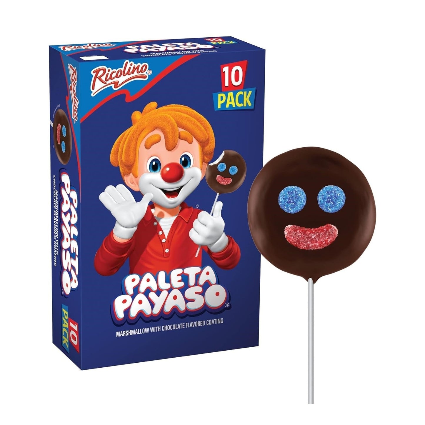 Ricolino Paleta Payaso 10ct