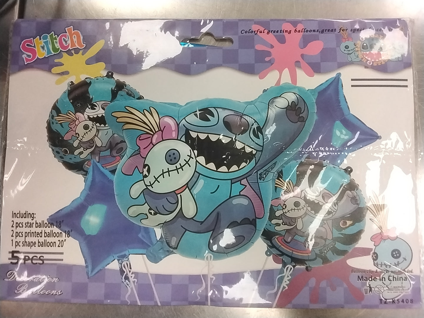 Stitch Balloon Bouquet 5pcs