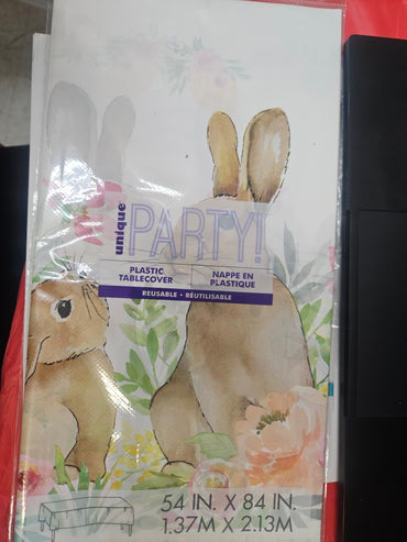 Watercolor Pastel Easter Table Cover