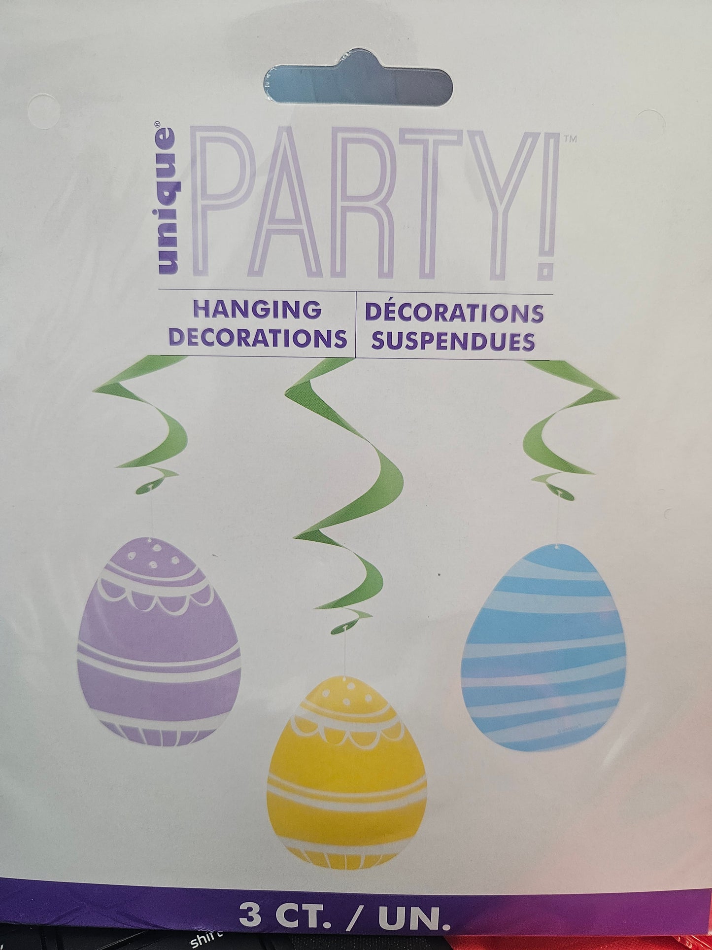 Colorful Gingham Easter Swirl Decor