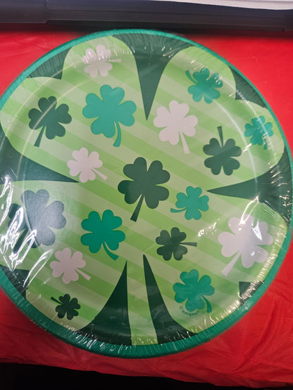Lucky Clover St. Patrick's Day Plate 8ct