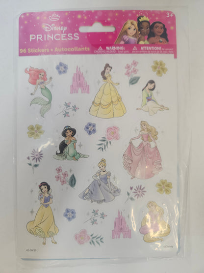 Disney Princess Glitter Stickers 96ct