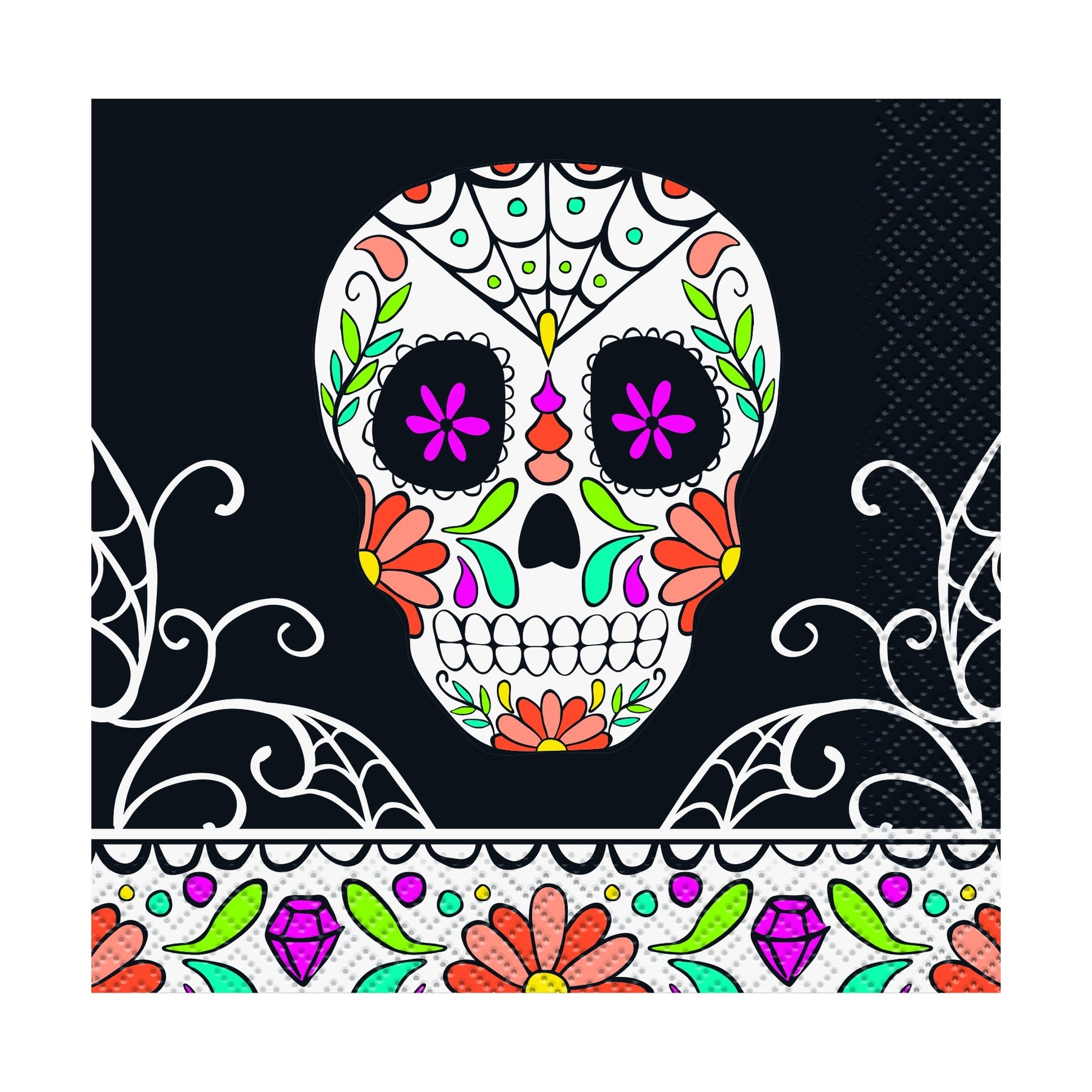 Skull Napkin 24ct