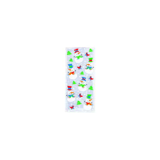 Snowman Glee Cellophane Bags 20ct