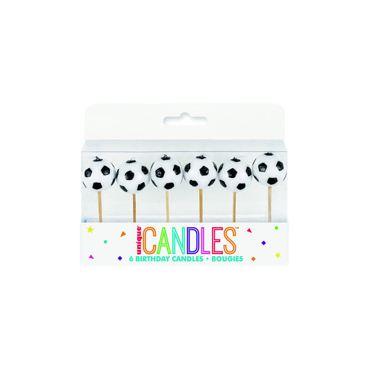 Soccer Candles 6ct