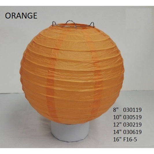 Orange paper lantern, 12 inch — SoNice SKU 030219