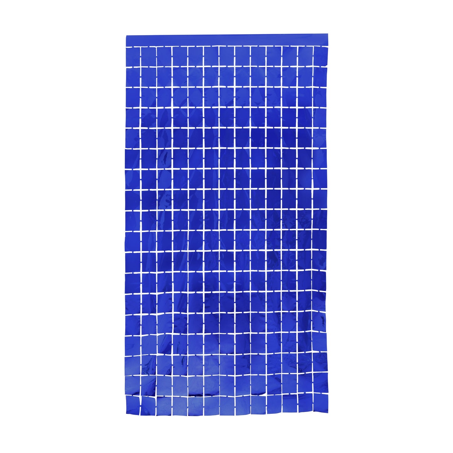 Square Foil Curtain Met.Royal Blue