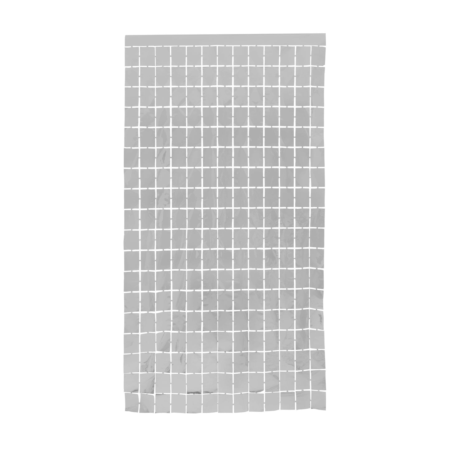 Square Foil Curtain Met.Silver