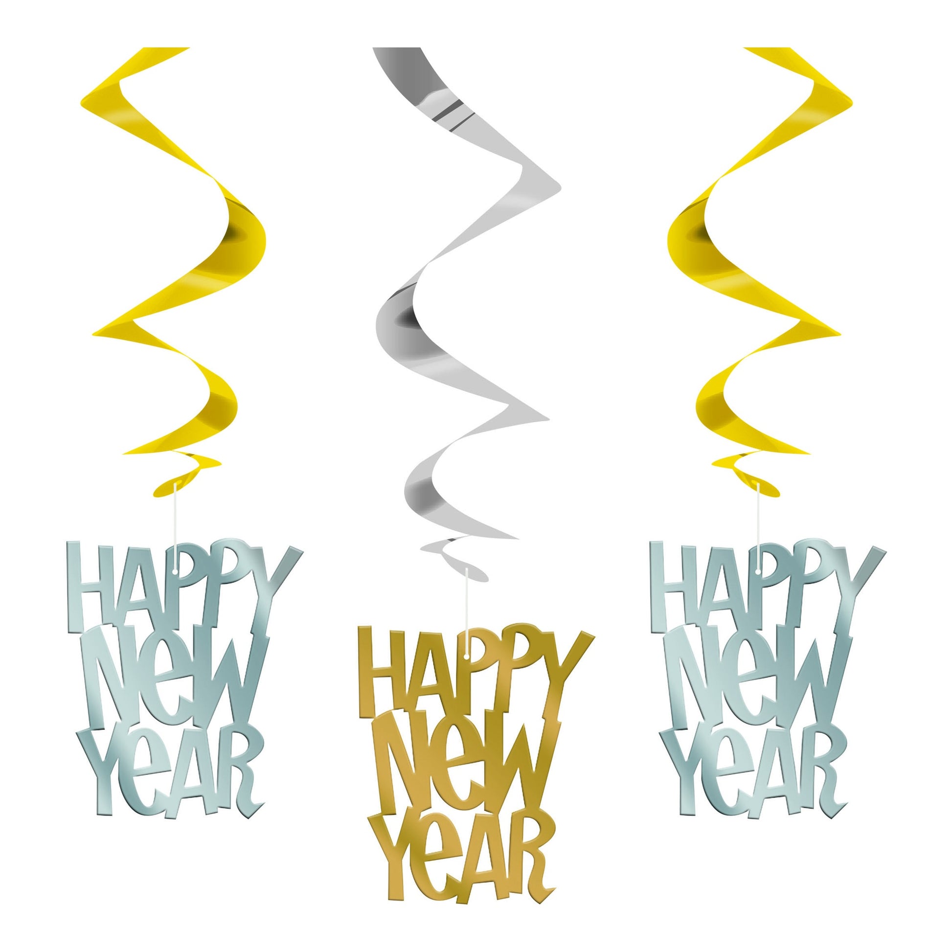 Swirl Decoration New Year 3ct