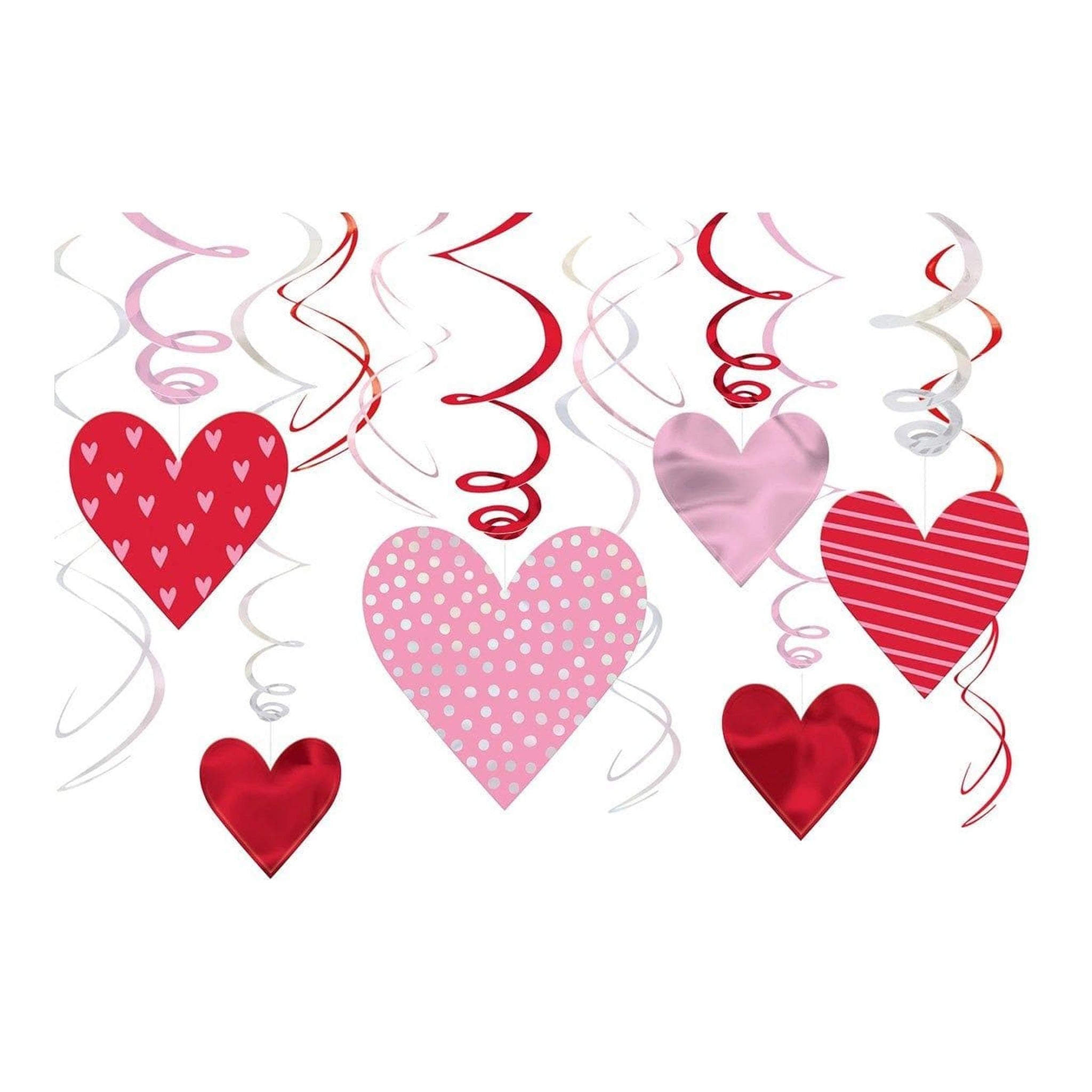 Swirl Decoration Valentine 12pc