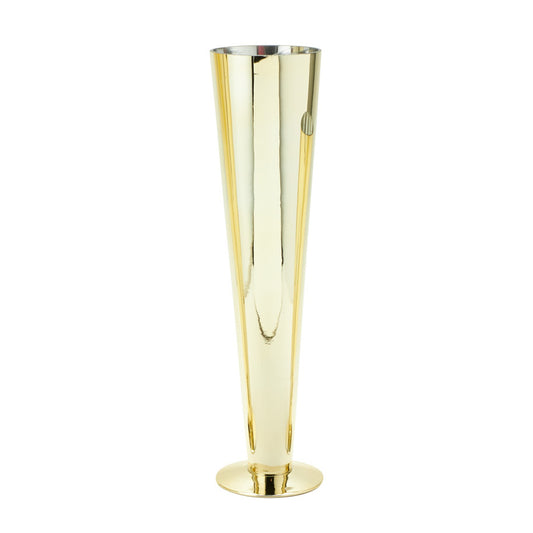 Trumpet Glass Vases Gold