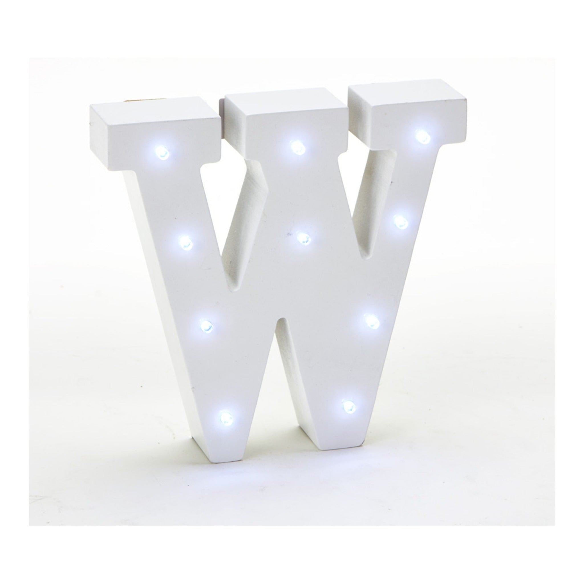 Vintage LED Marquee Letter W